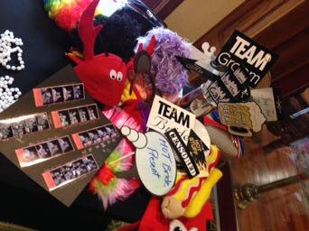 CT photo booth rental props table St Clements Castle Portland CT