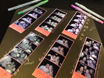 CT photo booth rental custom photo strips guestbook wedding keepsake